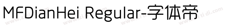 MFDianHei Regular字体转换